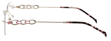 Women Urban Eyeglasses : Clara  - Pink Gold - SpecSMART Eye Clinic (Side View)